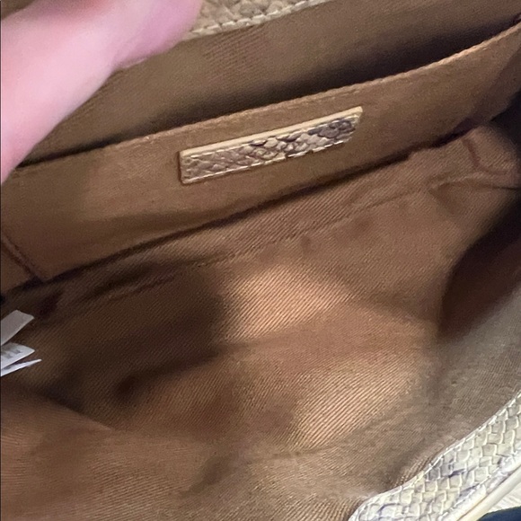 J. Crew Edie Embossed Leather Shoulder Bag - Picture 9 of 11